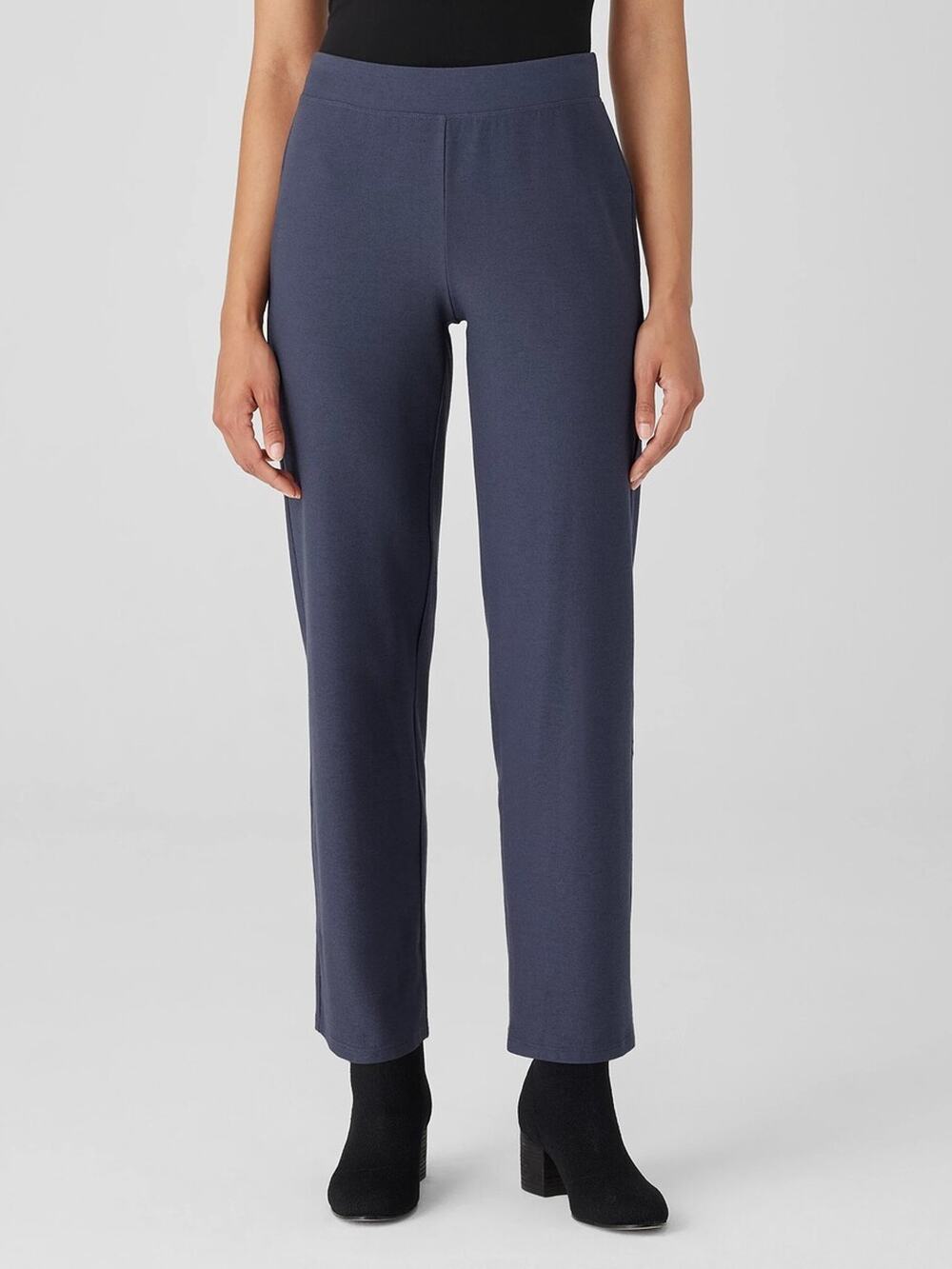 Eileen Fisher *IN Dark Brown* Washable Stretch Crepe Straight Pant XL